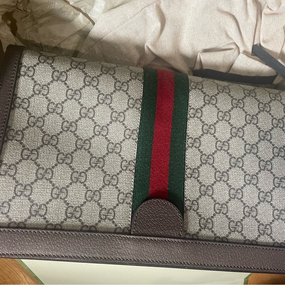 Gucci Ophidia GG Supreme canvas, with leather trim and Double G hardware. - Picture 2 of 6